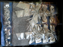 Silver bow decoration package in original packaging