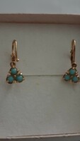 Beautiful 14k gold earrings in turquoise (only this weekend!)
