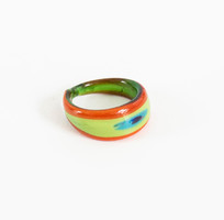 Colored glass ring