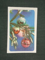 Kártyanaptár, Szovjetunió, Orosz, ünnepi, karácsony ,1978,   (3)