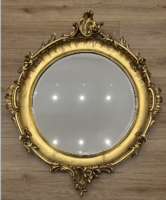 Rokokó stílusú aranyozott tükör, 19. század