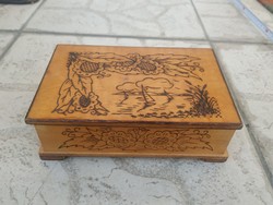 Retro wooden gift box, card holder for sale!