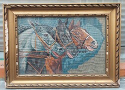 Horses tapestry picture