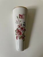 Hollóházi rózsás fali váza