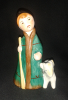Bodrogkeresztúr ceramic shepherd (figurine statue)