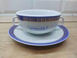 Alföldi porcelain passenger soup cup and saucer