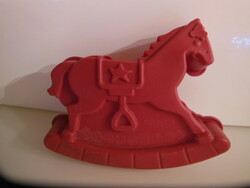 Bakeware - new - rocking horse - 18 x 15 x 4 cm - German - silicone