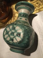 Habán stílusú kerámia váza, jelzett Gorka Géza munkája, ceramic vase by Géza Gorka (210)