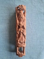 Asian wood carving, handmade wooden sculpture