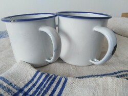 Enameled tin mugs - mini / 2 pcs.
