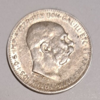 1913. Ausztria  .835 ezüst 1 Korona