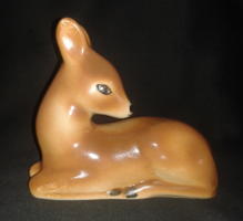 Ceramic deer (glazed figurine)
