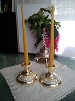 Silver Plated English Queen Anne Candle Holders Together!