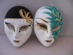 2 Venetian souvenir masks