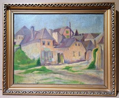 Tabán, 1929 - oil painting in frame with ségner signature