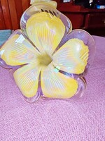 Muránói üveg virág gyertyatartó