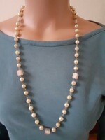 Older glass tekla necklace with decorative buckle