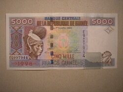 Guinea-5000 francs 1998 oz