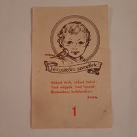 Kisgyermek imája    antik  imakártya