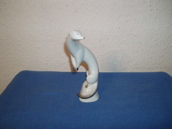 Rare collector's quarries (drasche) nyest figurine-grey-with beautiful painting-balogh béla
