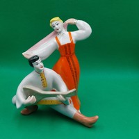Retro  Polonne  porcelán zenélő  táncoló pár figura
