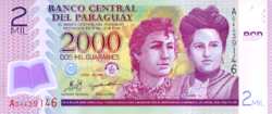 Paraguay 2000 guaraní 2008 POLYMER UNC