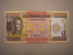 Guinea-1000 franc jubilee issue 2010 unc