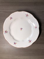 Zsolnay porcelán tányér virágos 2db