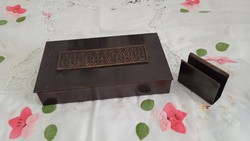 Iparművészeti Váll . által  kínált fa béléses bronz doboz