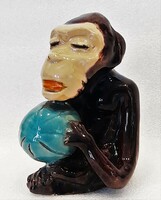 Art deco Galáskó ceramic monkey figure