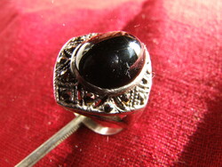 Silver ring with marcasite (171224)