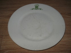 1 piece of antique porcelain faience flat plate for sale, royal large hotel hüttl tivadar in Budapest
