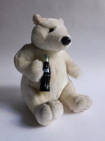 Coca cola teddy bear with bottle