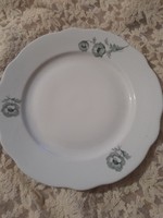 Zsolnay green floral flat plate