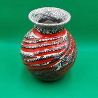 Ingyenes szállítással-Erdélyi István Vintage fat lava kerámia váza