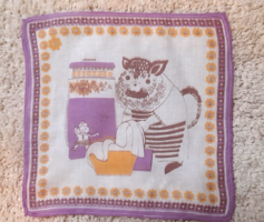 Retro textile children's handkerchief