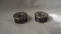 Metal candle holder 2pcs (norsk pewter numbered)