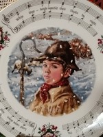 Christmas English decorative plate