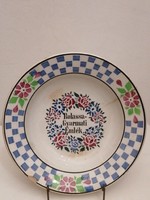 Wilmhelmsburg hard tile wall plate Balsa colonial souvenir. (Injured)
