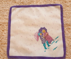 Retro textile children's handkerchief