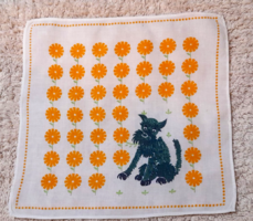 Retro textile children's handkerchief