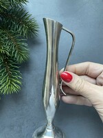 WMF ezüstözött egyszálas kis art deco váza