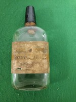 Old flat cognac bottle.