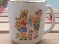 Drasche retro vintage gyerek porcelán csésze/retro ovis bögre