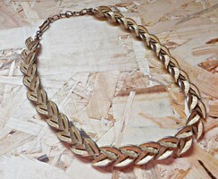 Retro trifari gold-plated necklace