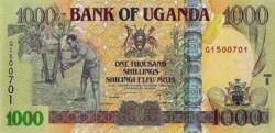 Uganda 1000 shillings 2009 oz
