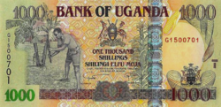 Uganda 1000 Shilling 2009 UNC