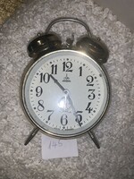 Aradora alarm clock, alarm clock, clock, table clock stainless, perfectly working