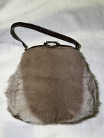 Genuine kangaroo fur leather bag