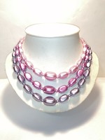 Purple 3-row necklace (1011)